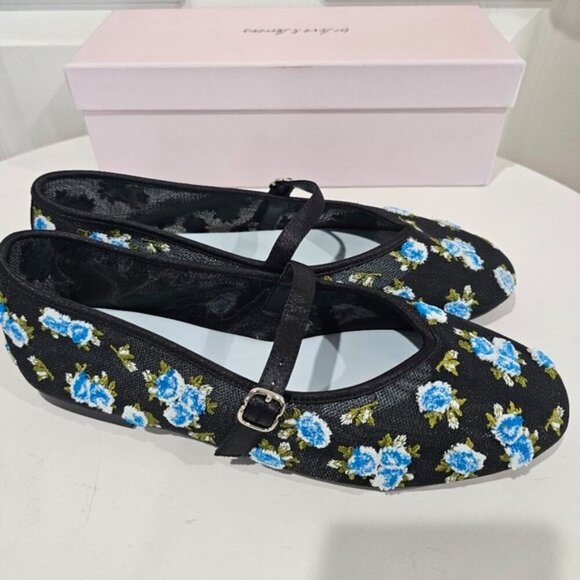 For Love & Lemons Evelyn Embroidered Ballet Flats - Picture 7 of 10